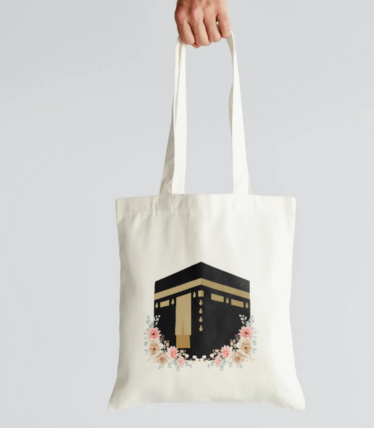 Tote bag Ka'ba fleurie 🌸