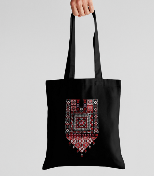 Tote bag Tatreez Noir 🇵🇸